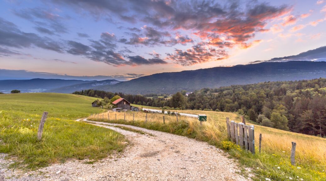 Landscape in Haut Savoie French Alps